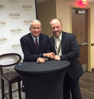 Colonel Oliver North and James Wood